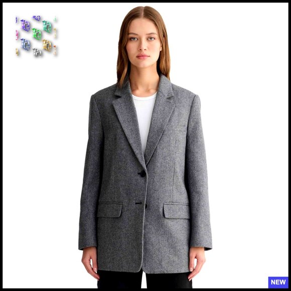 Jackets & Blazers - Oversized Wool Blazer Tailored Chic Minimal Classic Business Casual Menswear